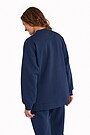 Organic cotton fleece sweatshirt 2 | BLUE | Audimas