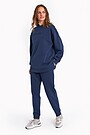 Organic cotton fleece sweatshirt 4 | BLUE | Audimas
