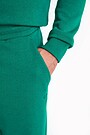Organic cotton fleece sweatpants 4 | GREEN | Audimas