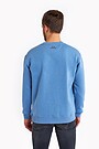 Organic cotton fleece crewneck sweatshirt 2 | BLUE | Audimas