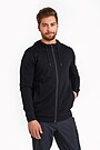 Merino wool full-zip hoodie 1 | BLACK | Audimas