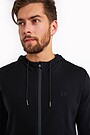 Merino wool full-zip hoodie 3 | BLACK | Audimas