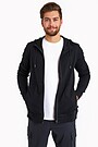 Merino wool full-zip hoodie 5 | BLACK | Audimas