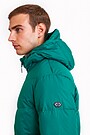 Down jacket with hood 3 | GREEN | Audimas