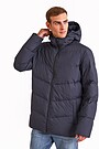 Down jacket with hood 1 | GREY | Audimas