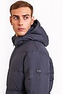 Down jacket with hood 3 | GREY | Audimas