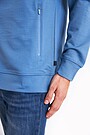 Merino wool full-zip hoodie 4 | BLUE | Audimas