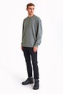 Merino wool crewneck sweatshirt 4 | GREEN | Audimas