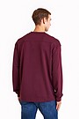 Merino wool crewneck sweatshirt 2 | BORDO | Audimas