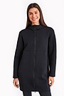 Long neoprene full-zip hoodie 1 | BLACK | Audimas