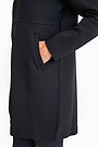 Long neoprene full-zip hoodie 4 | BLACK | Audimas
