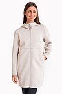 Long neoprene full-zip hoodie 1 | Beige | Audimas