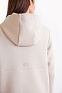 Long neoprene full-zip hoodie 3 | Beige | Audimas