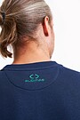 Organic cotton fleece crewneck sweatshirt 5 | BLUE | Audimas