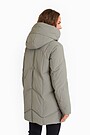 Down coat with cocooning hood 2 | GREEN | Audimas