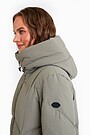 Down coat with cocooning hood 4 | GREEN | Audimas