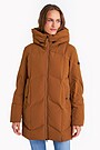 Down coat with cocooning hood 1 | BROWN | Audimas