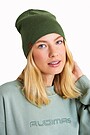 Knitted merino wool beanie 1 | GREEN | Audimas
