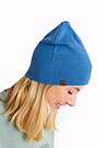 Knitted merino wool beanie 2 | BLUE | Audimas