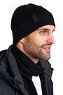Knitted merino wool hat 1 | BLACK | Audimas