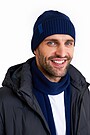 Knitted merino wool hat 1 | BLUE | Audimas