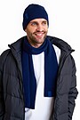 Knitted merino wool hat 3 | BLUE | Audimas
