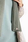 Knitted merino wool scarf 2 | GREEN | Audimas