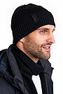 Merino wool hat and scarf set 3 | BLACK | Audimas