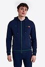 National collection cotton full-zip hoodie 1 | BLUE | Audimas