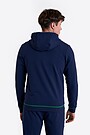 National collection cotton full-zip hoodie 2 | BLUE | Audimas