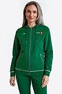 National collection cotton full-zip hoodie 1 | GREEN | Audimas