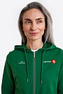 National collection cotton full-zip hoodie 3 | GREEN | Audimas
