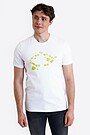 Short sleeved cotton T-shirt Rock 1 | WHITE | Audimas