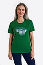 Short sleeves cotton T-shirt National forest 1 | GREEN | Audimas