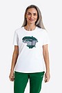 Short sleeves cotton T-shirt National forest 1 | WHITE | Audimas