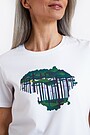 Short sleeves cotton T-shirt National forest 2 | WHITE | Audimas