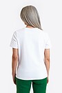 Short sleeves cotton T-shirt National forest 3 | WHITE | Audimas
