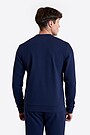 Cotton French terry crewneck sweatshirt 2 | BLUE | Audimas