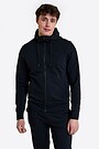 Cotton French terry full-zip hoodie 1 | BLACK | Audimas