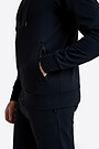 Cotton French terry full-zip hoodie 5 | BLACK | Audimas