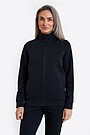 Cotton French terry full-zip sweatshirt 1 | BLACK | Audimas