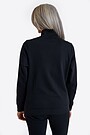 Cotton French terry full-zip sweatshirt 2 | BLACK | Audimas