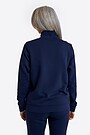 Cotton French terry full-zip sweatshirt 2 | BLUE | Audimas
