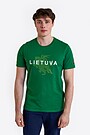 National collection embroidered cotton T-shirt 1 | GREEN | Audimas