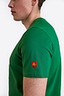 National collection embroidered cotton T-shirt 3 | GREEN | Audimas