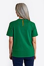 National collection embroidered cotton T-shirt 3 | GREEN | Audimas