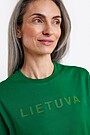 National collection embroidered cotton T-shirt 2 | GREEN | Audimas