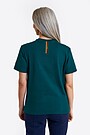 National collection embroidered cotton T-shirt 2 | GREEN | Audimas