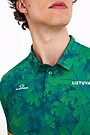 National collection oak print polo T-shirt 3 | GREEN | Audimas