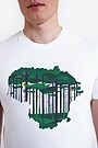 Short sleeves cotton T-shirt National forest 2 | WHITE | Audimas